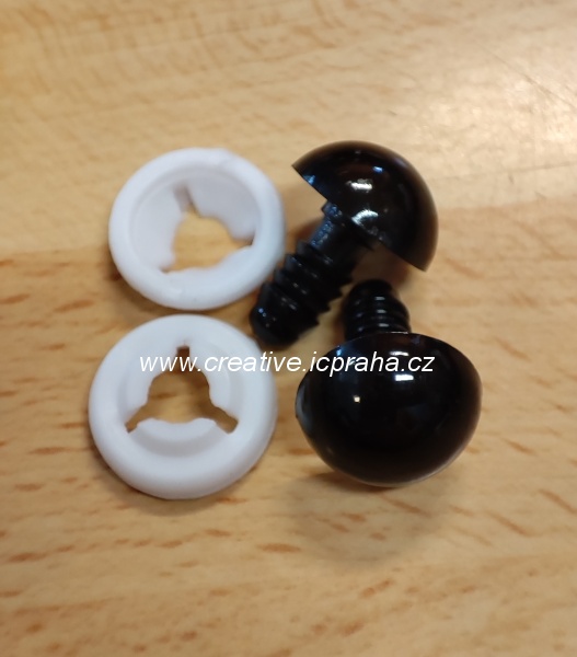 oči bezpečnostní 14mm - černá